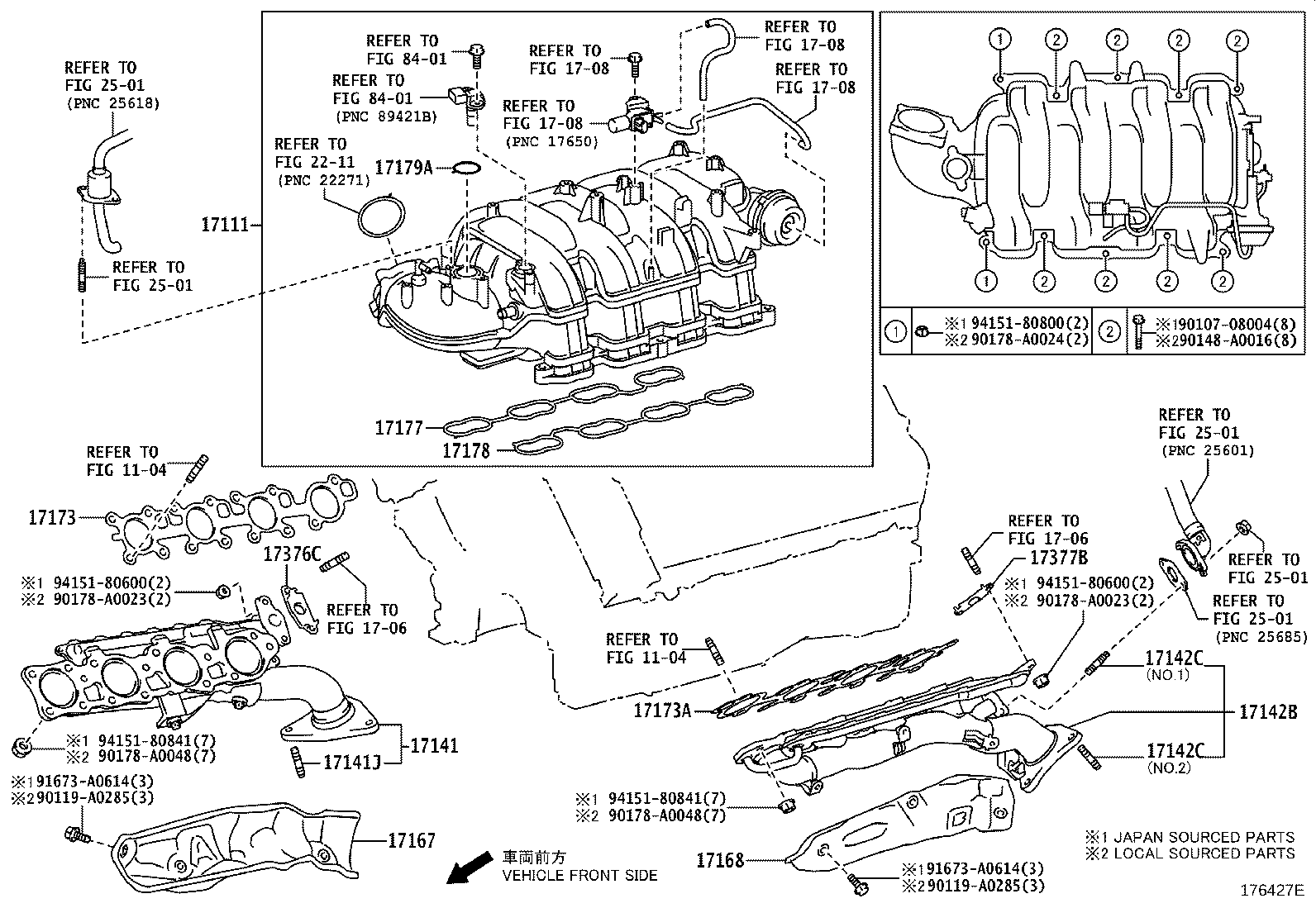 Exploded illustration 176427E
