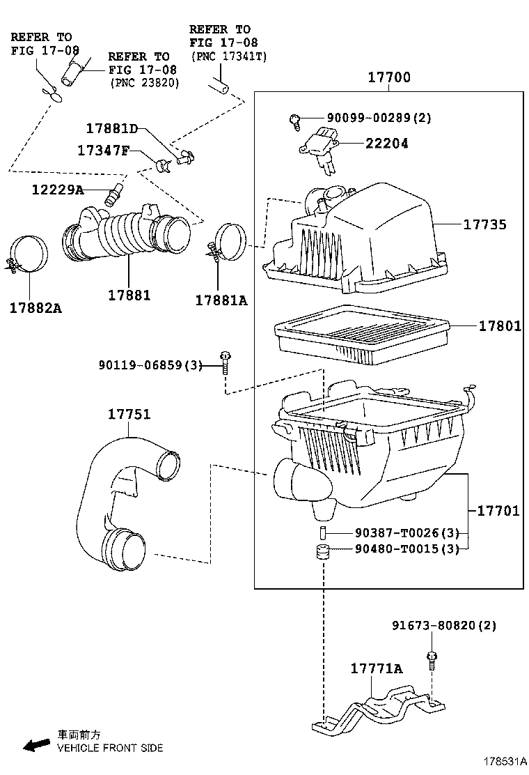 Exploded illustration 178531A