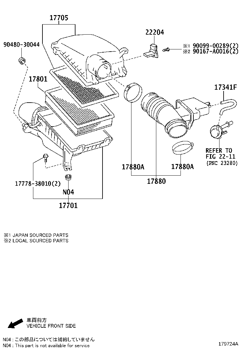 Exploded illustration 179724A