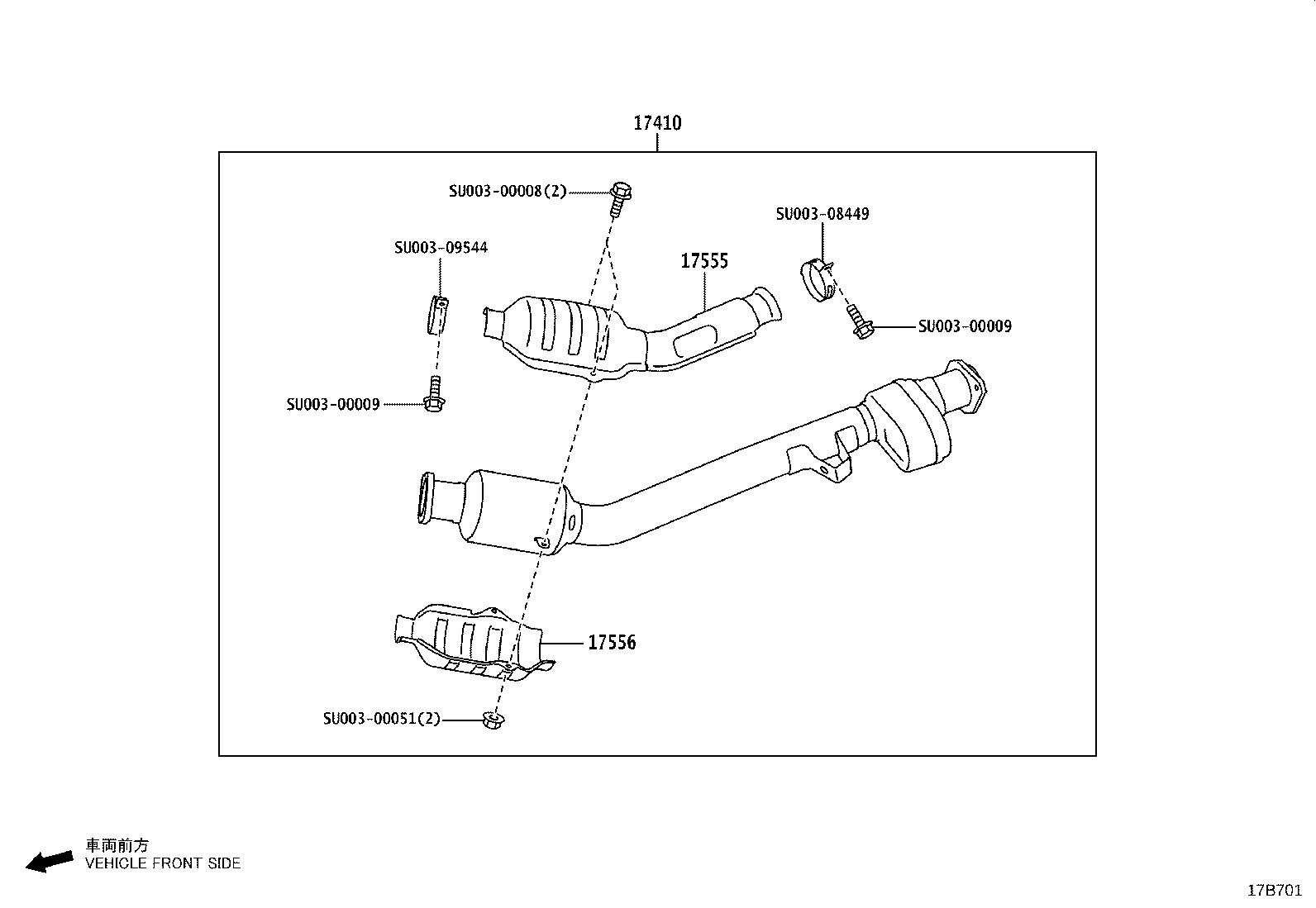 Exploded illustration 17B701