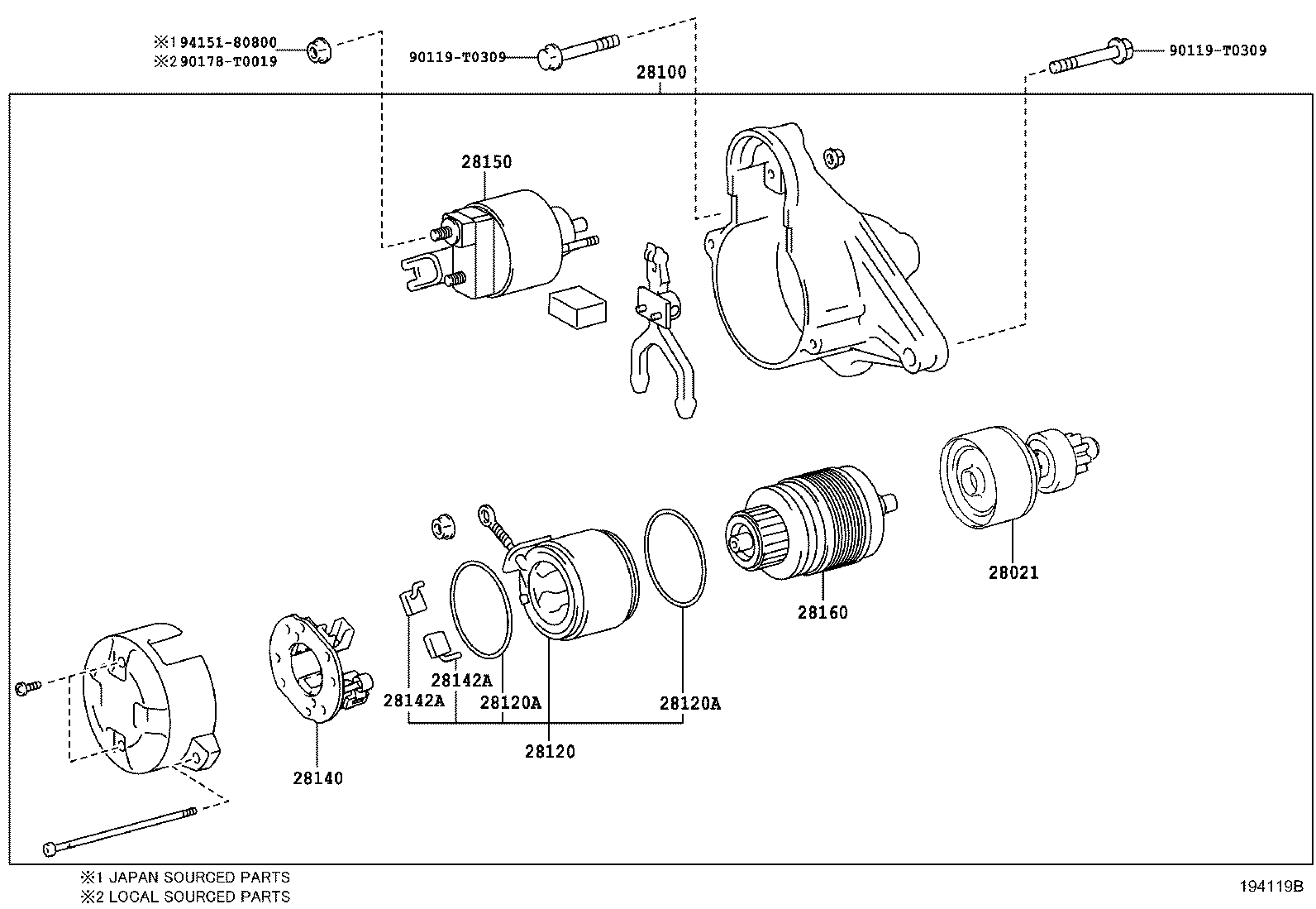 Exploded illustration 194119B