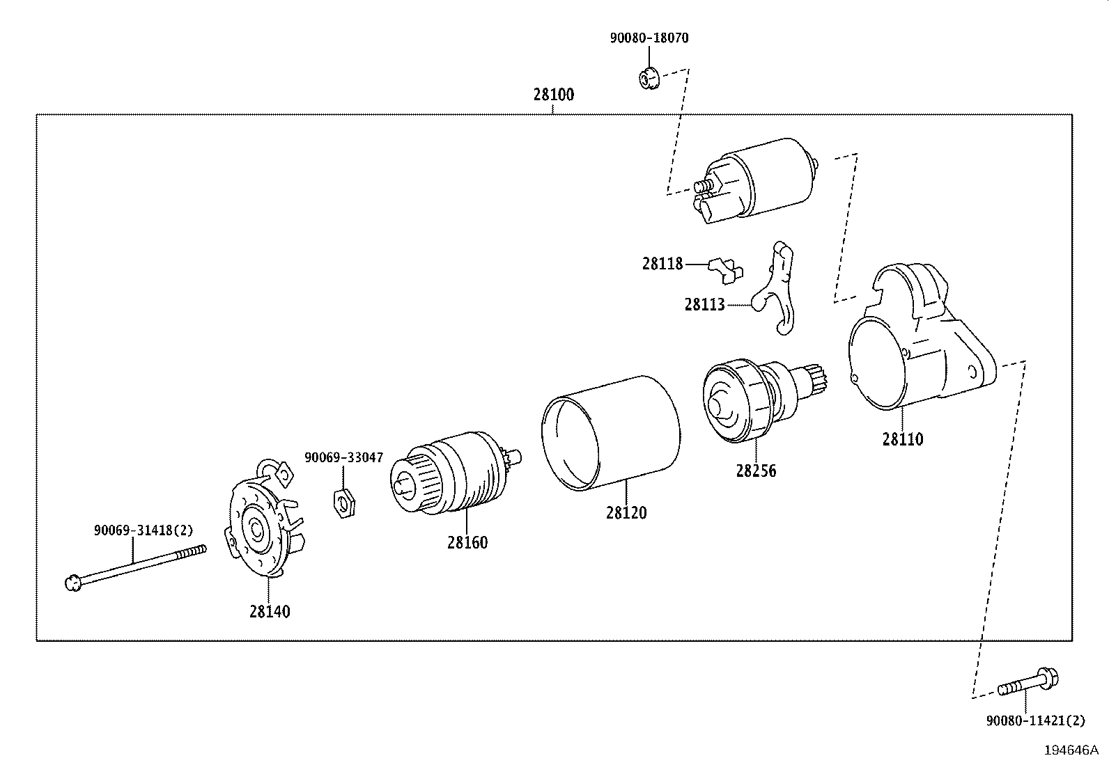 Exploded illustration 194646A