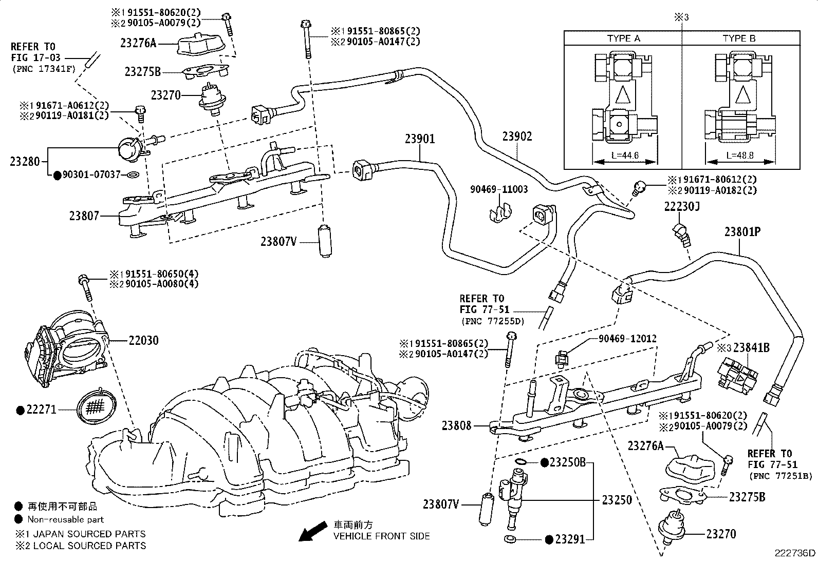 Exploded illustration 222736D