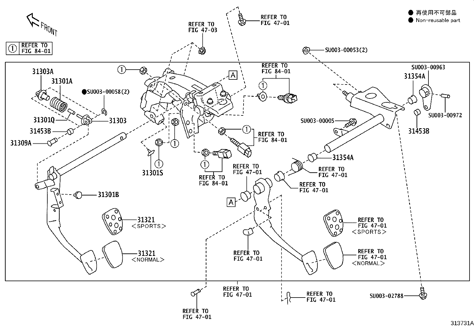 Exploded illustration 313731A