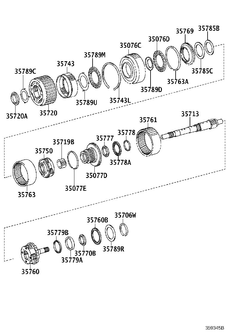 Exploded illustration 359345B