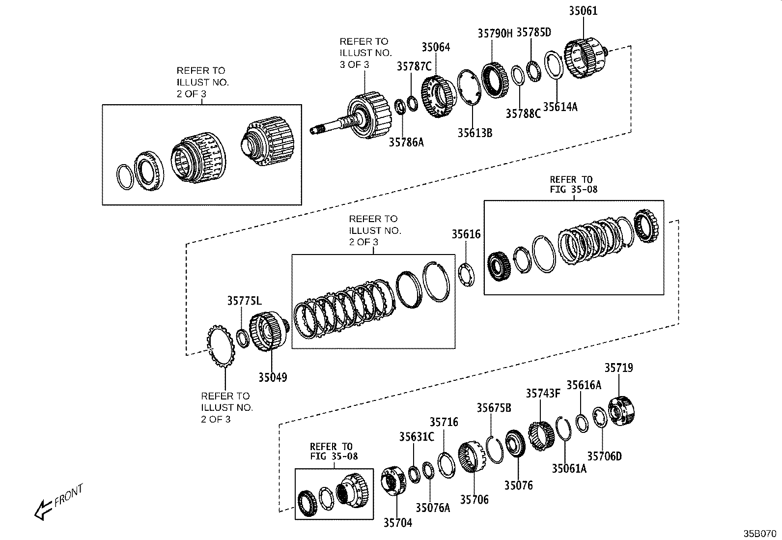 Exploded illustration 35B070