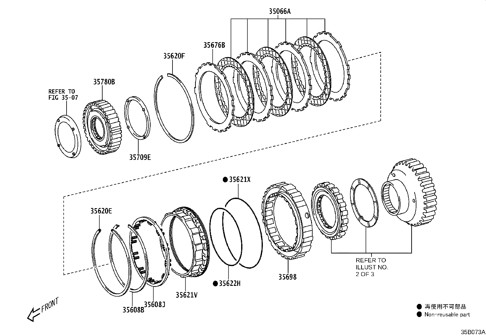 Exploded illustration 35B073A