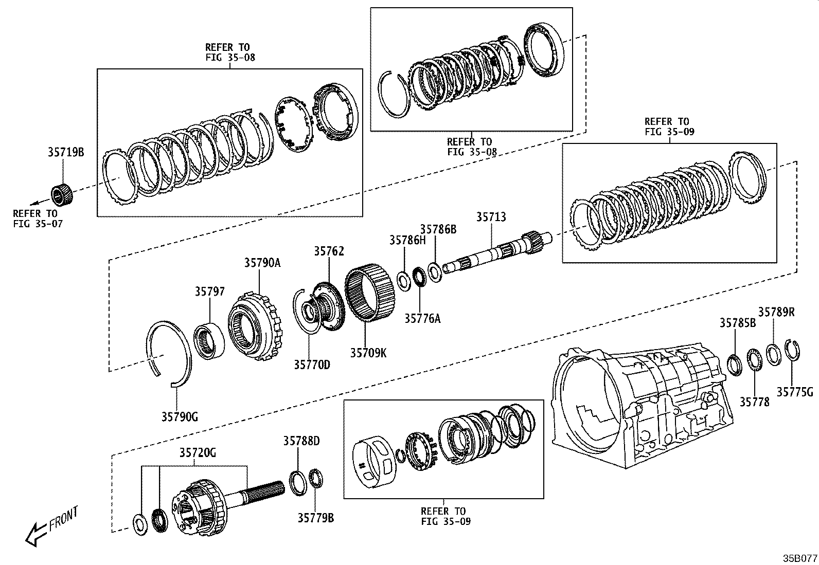 Exploded illustration 35B077