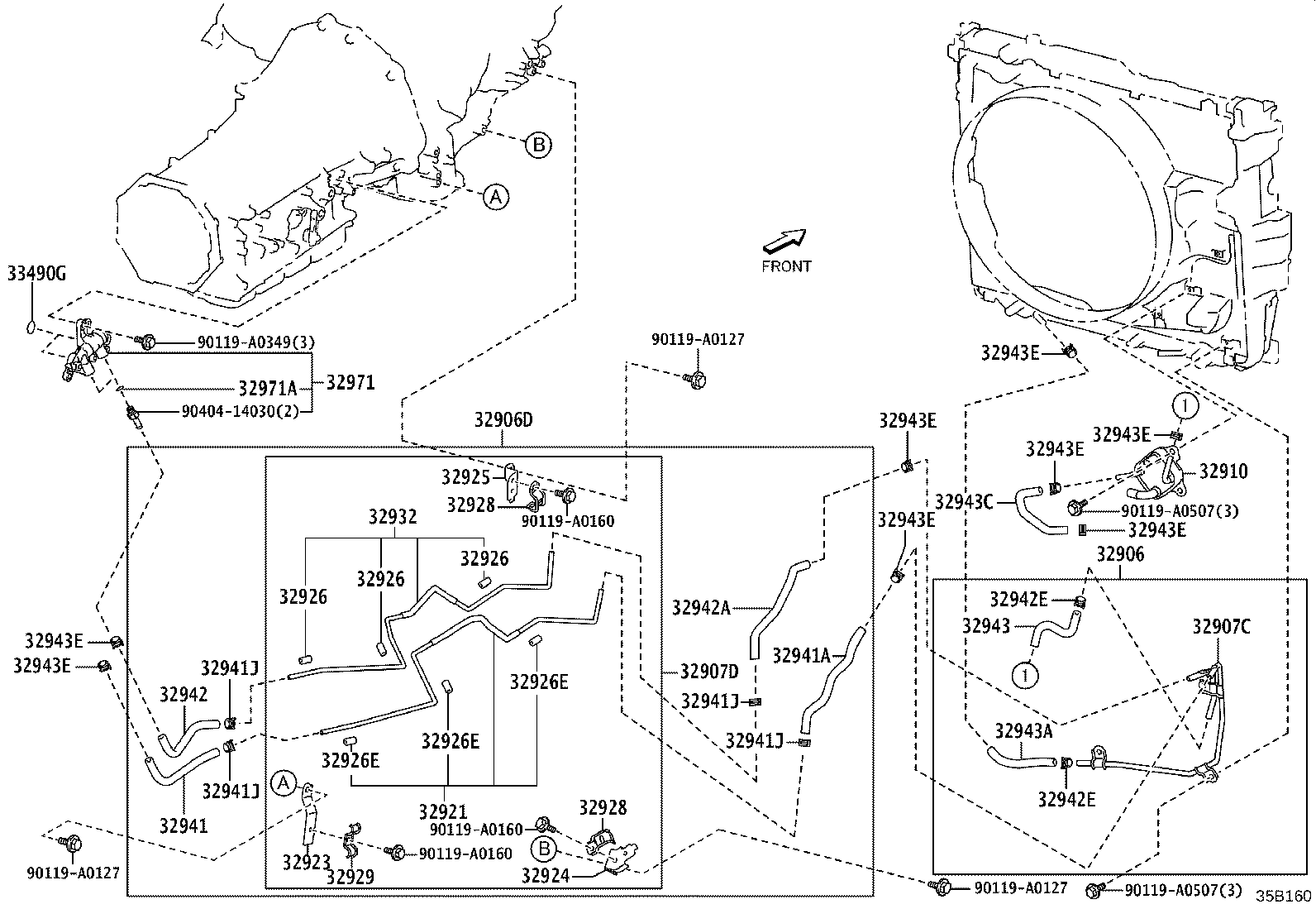 Exploded illustration 35B160