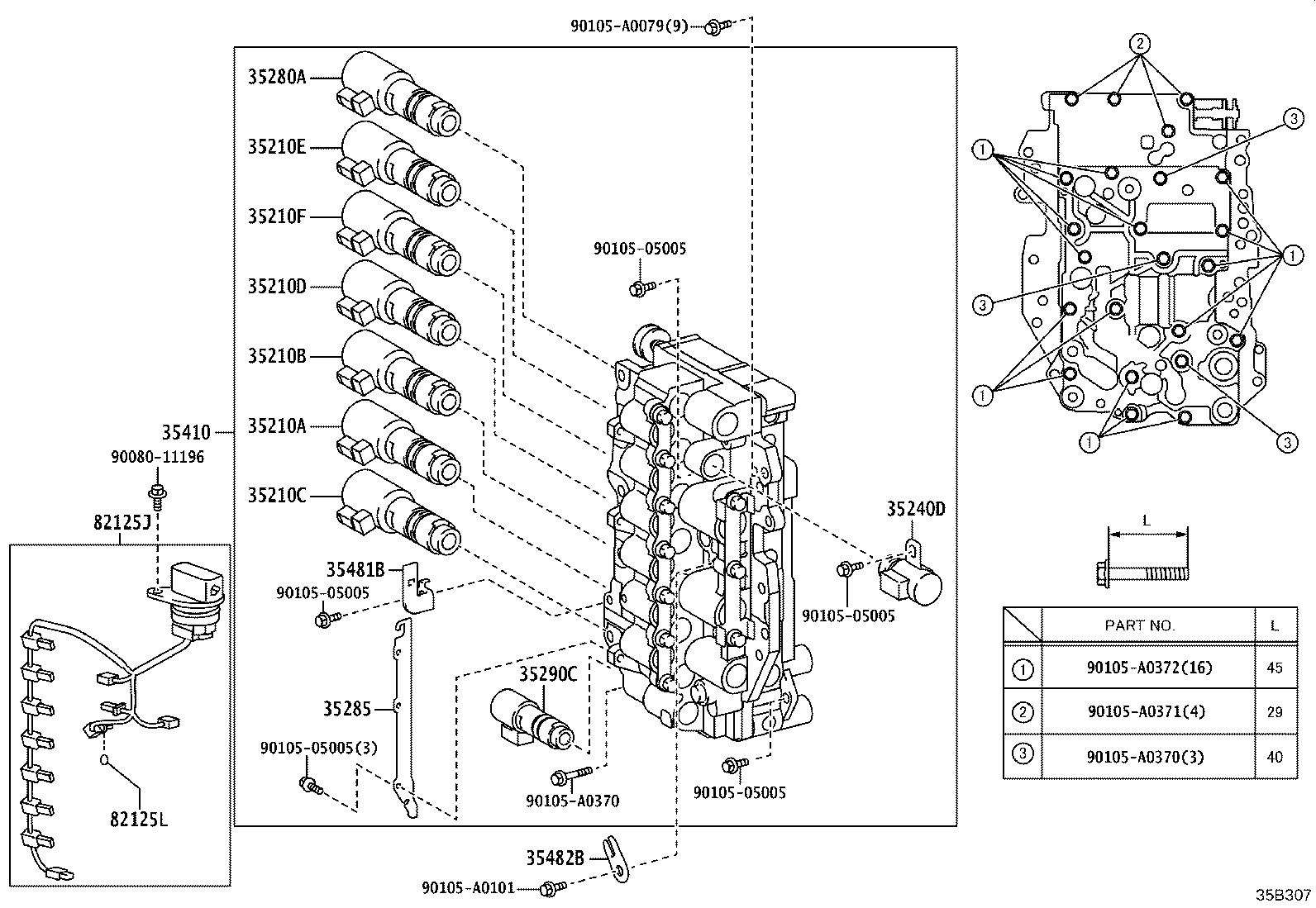 Exploded illustration 35B307