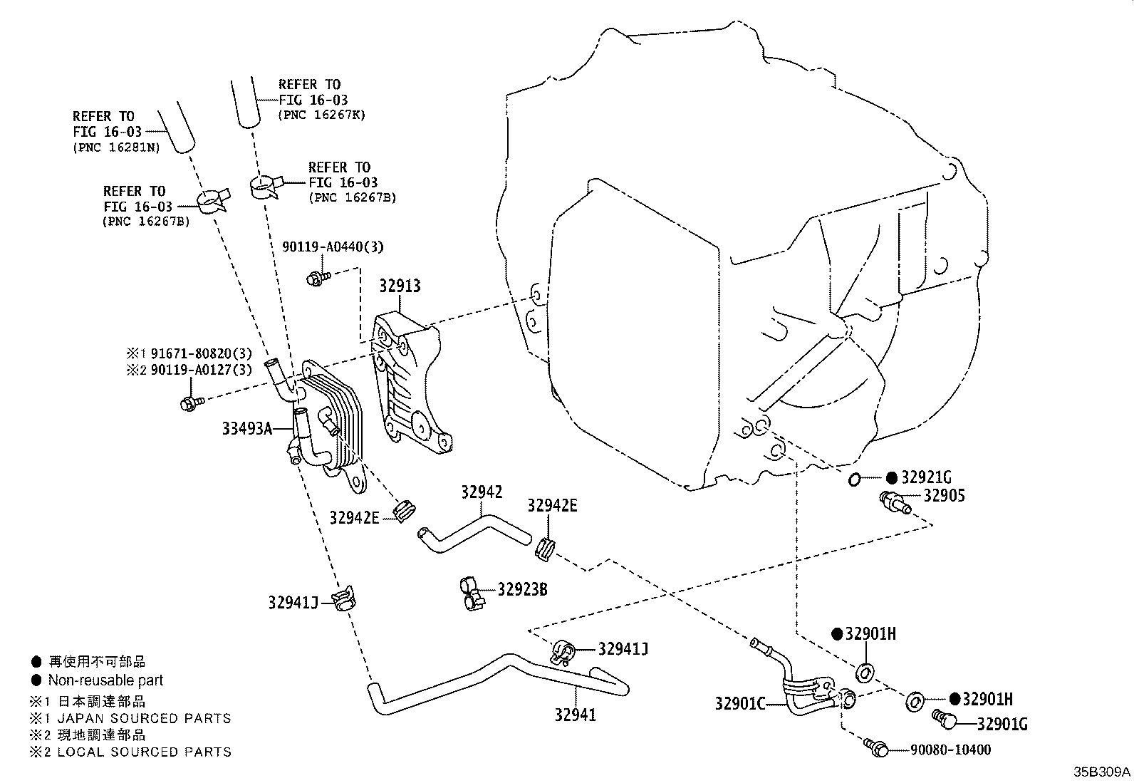 Exploded illustration 35B309A