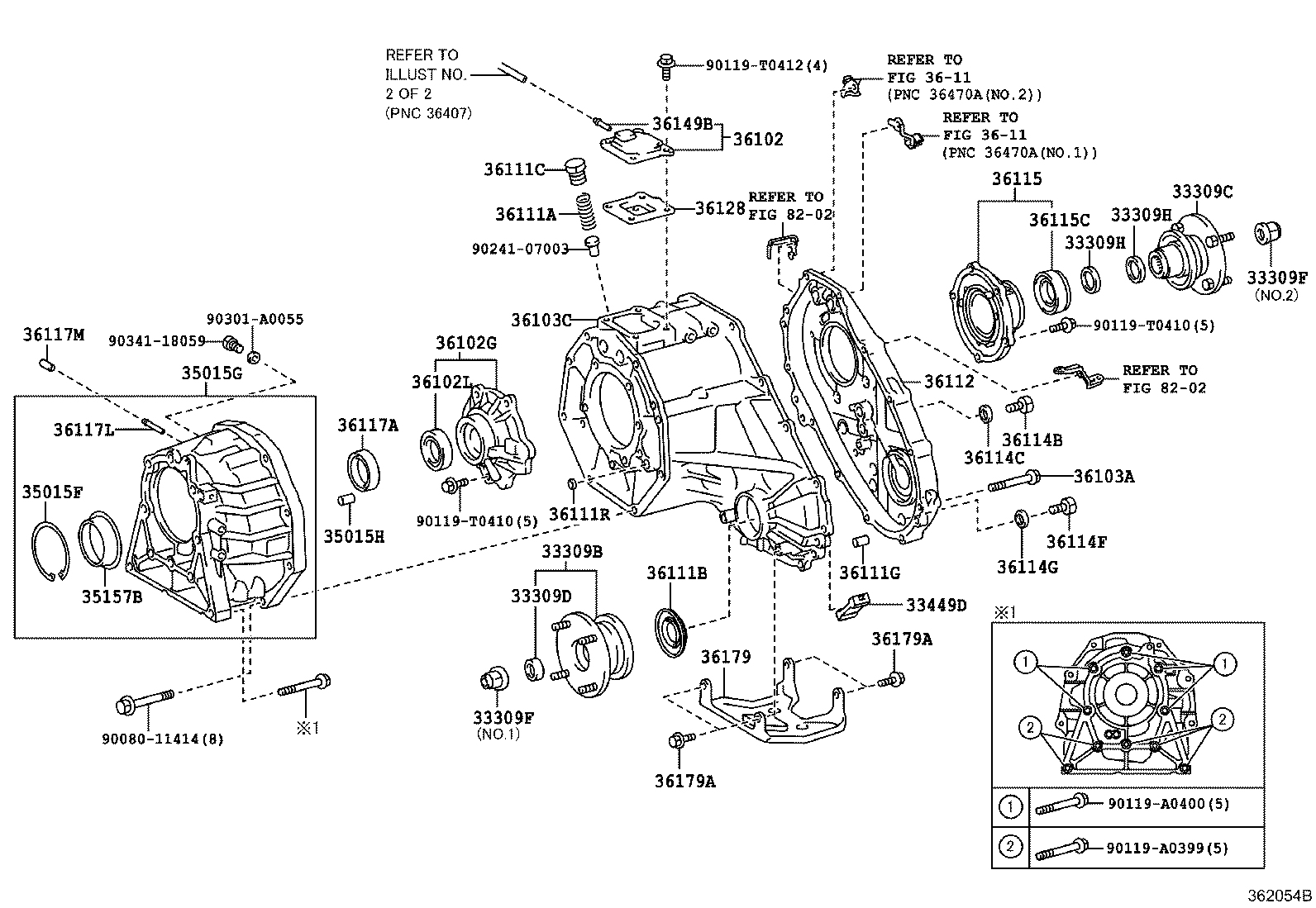 Exploded illustration 362054B