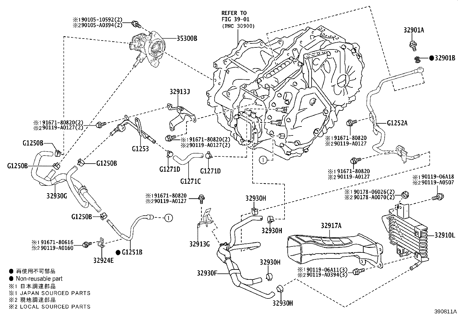 Exploded illustration 390811A