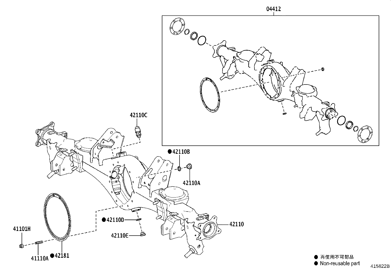 Exploded illustration 415822B