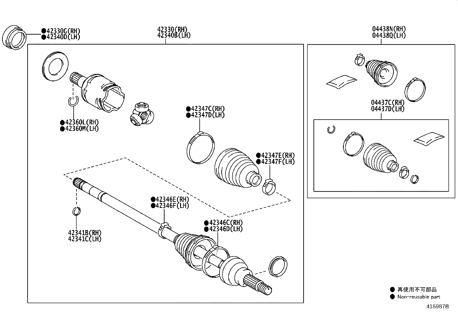 Exploded illustration 415987B