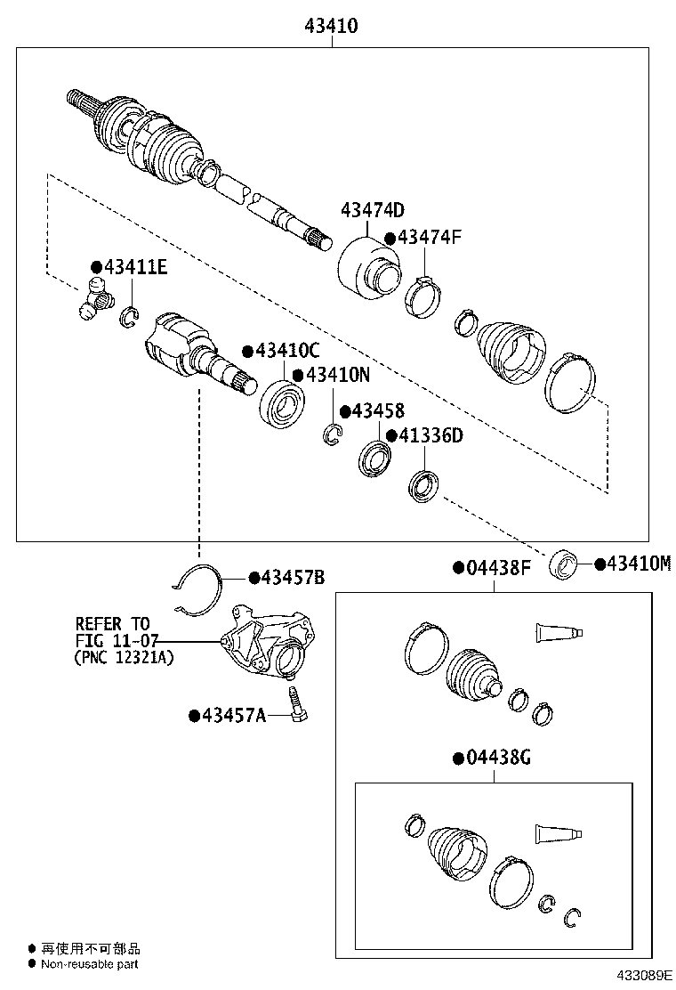 Exploded illustration 433089E
