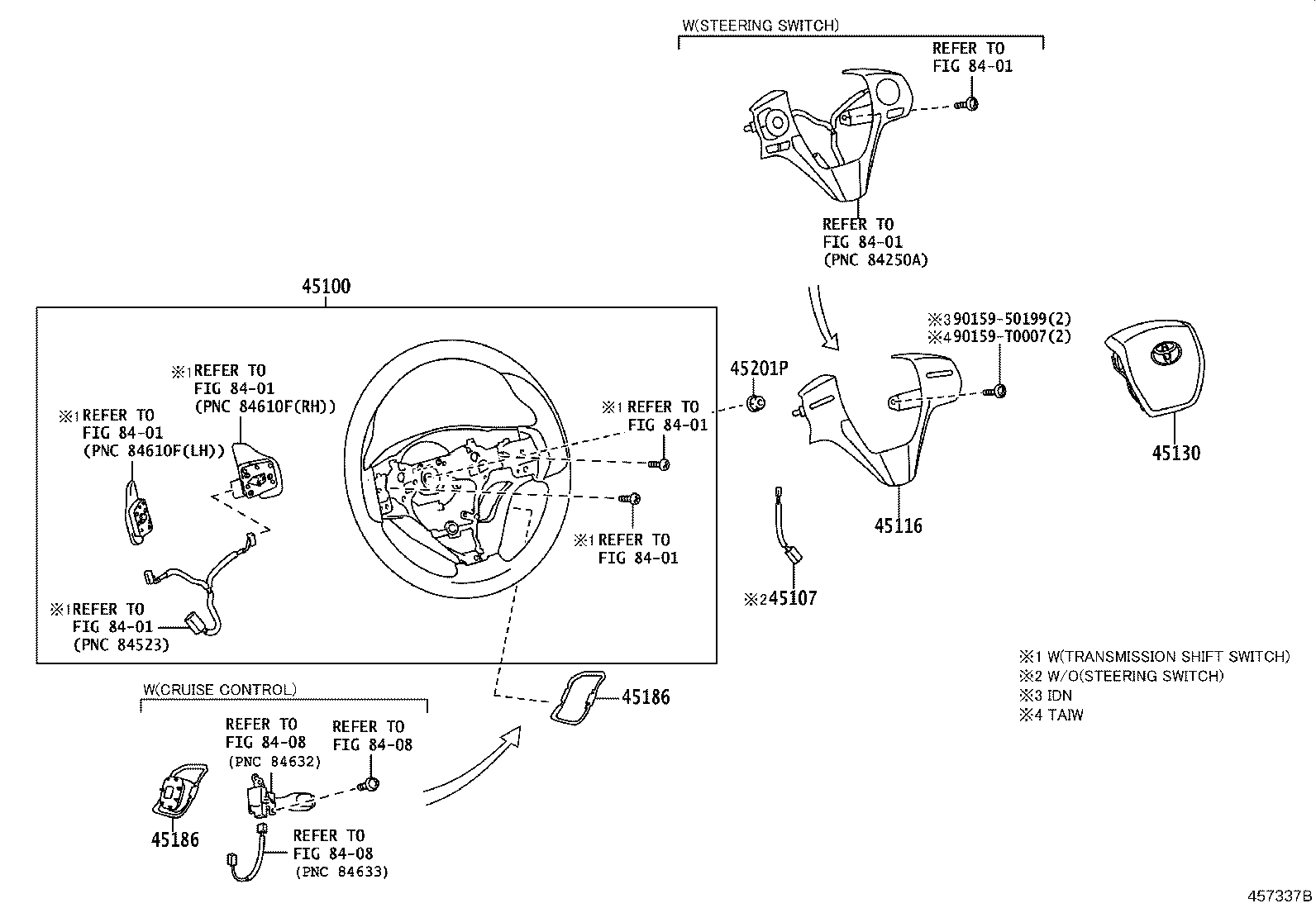 Exploded illustration 457337B