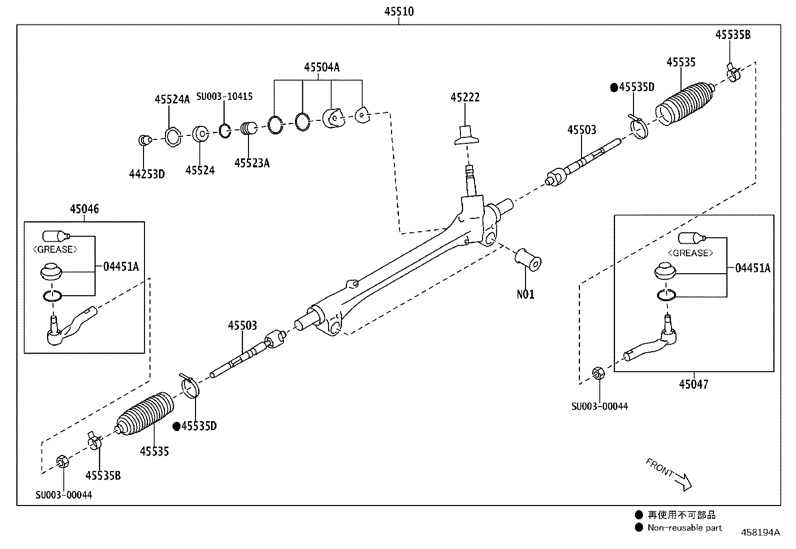 Exploded illustration 458194A