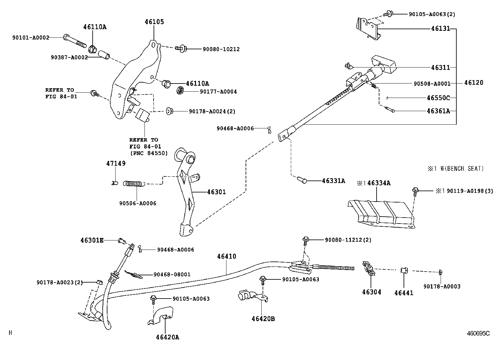 Exploded illustration 460695C