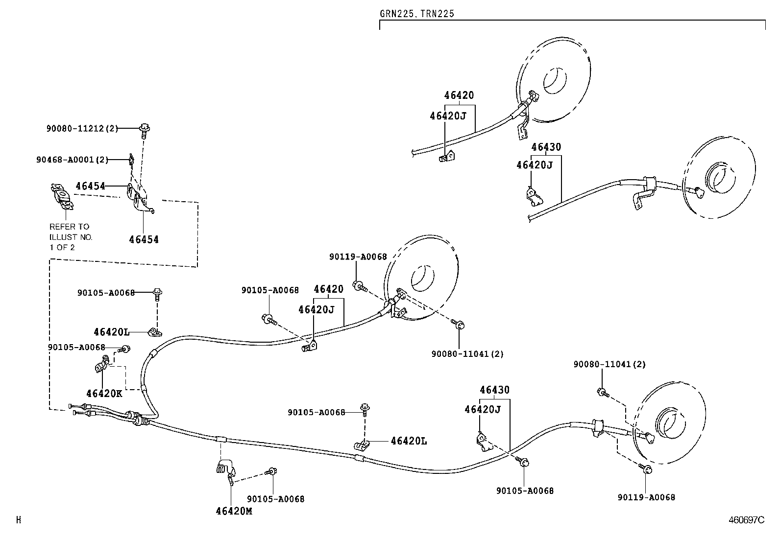 Exploded illustration 460697C