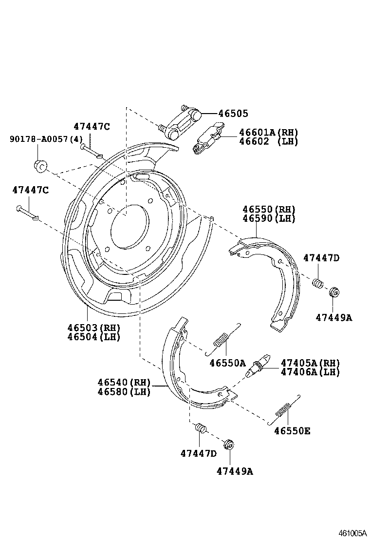 Exploded illustration 461005A