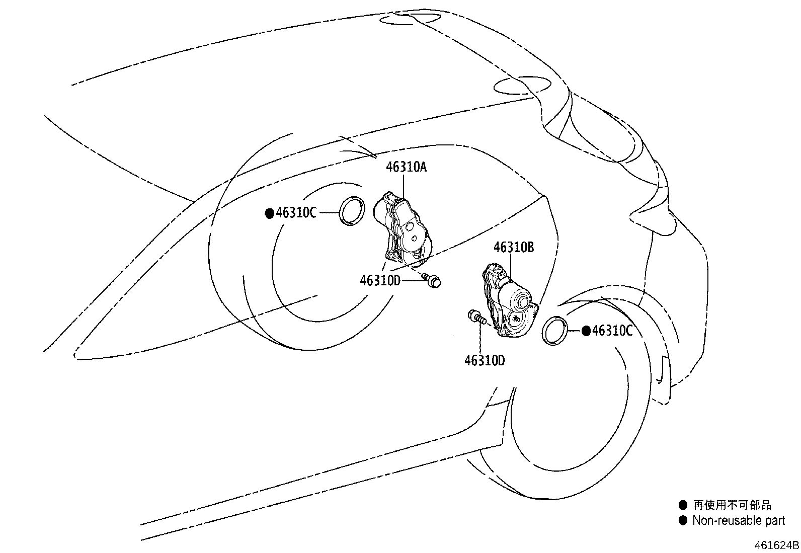 Exploded illustration 461624B