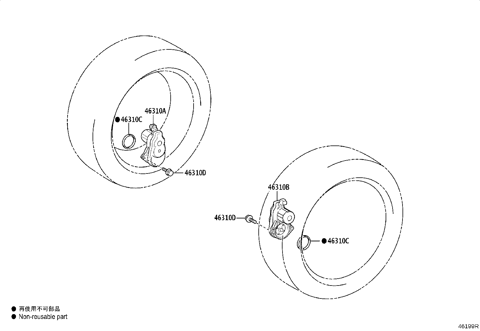 Exploded illustration 46199R