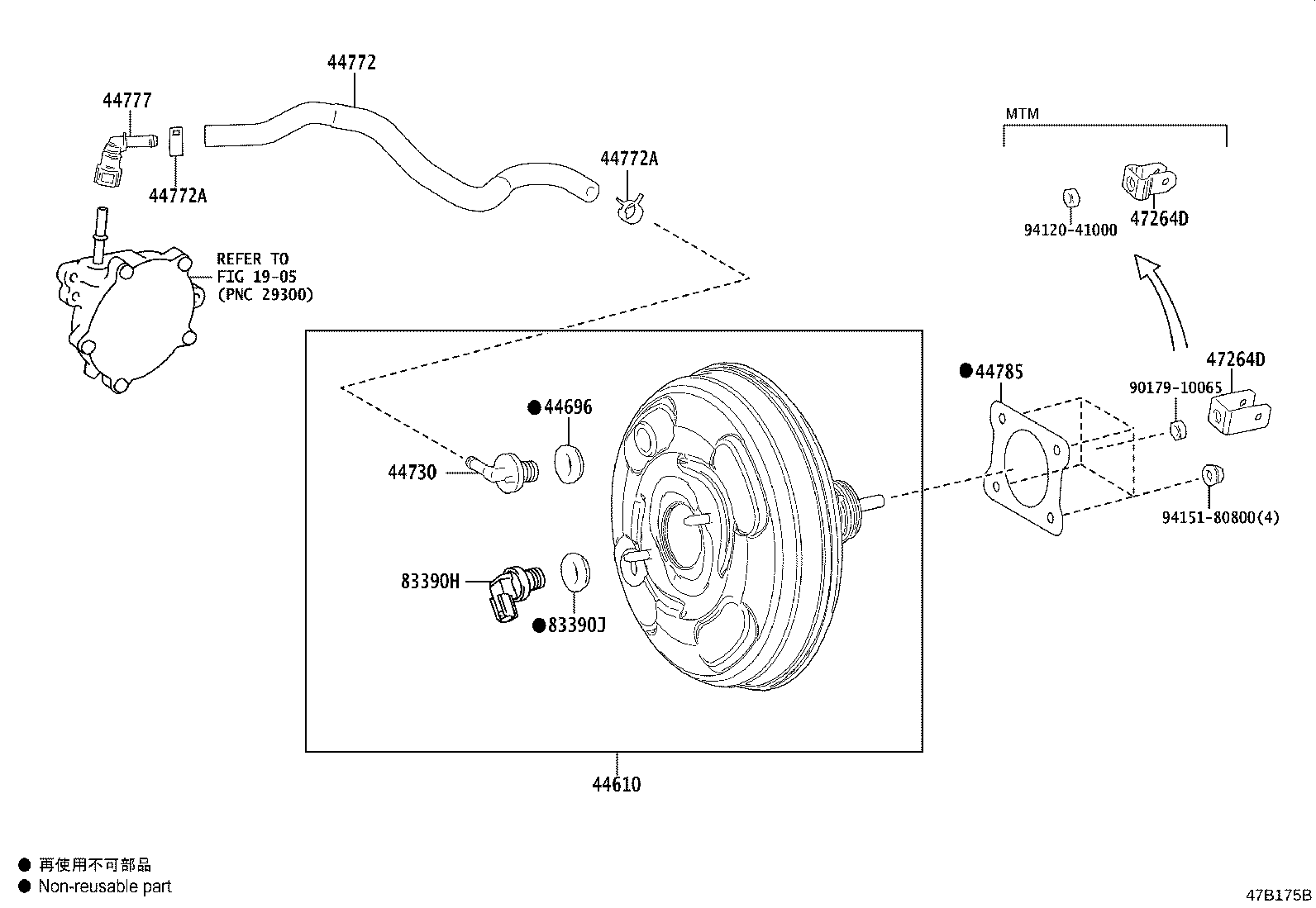 Exploded illustration 47B175B