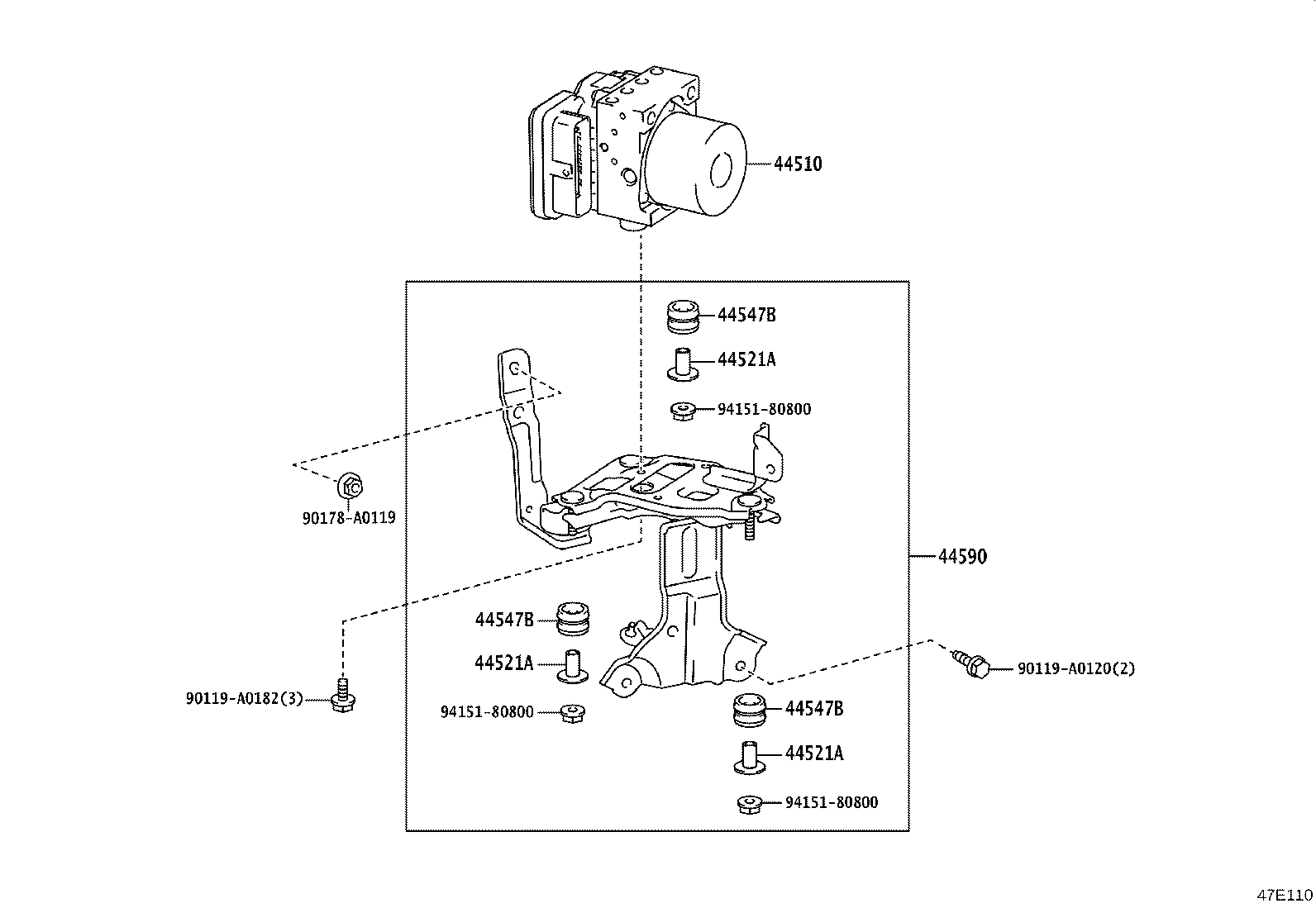 Exploded illustration 47E110