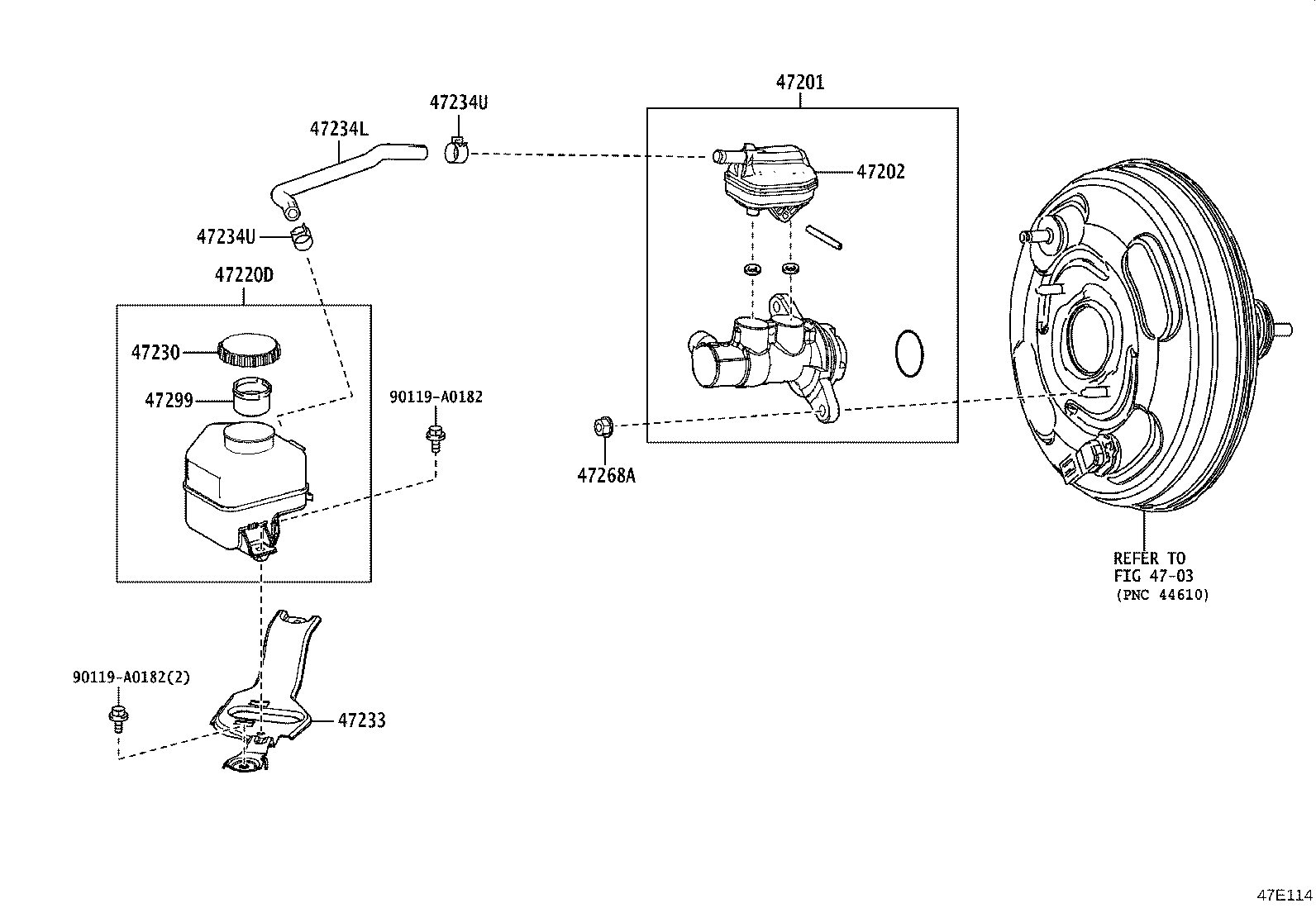 Exploded illustration 47E114