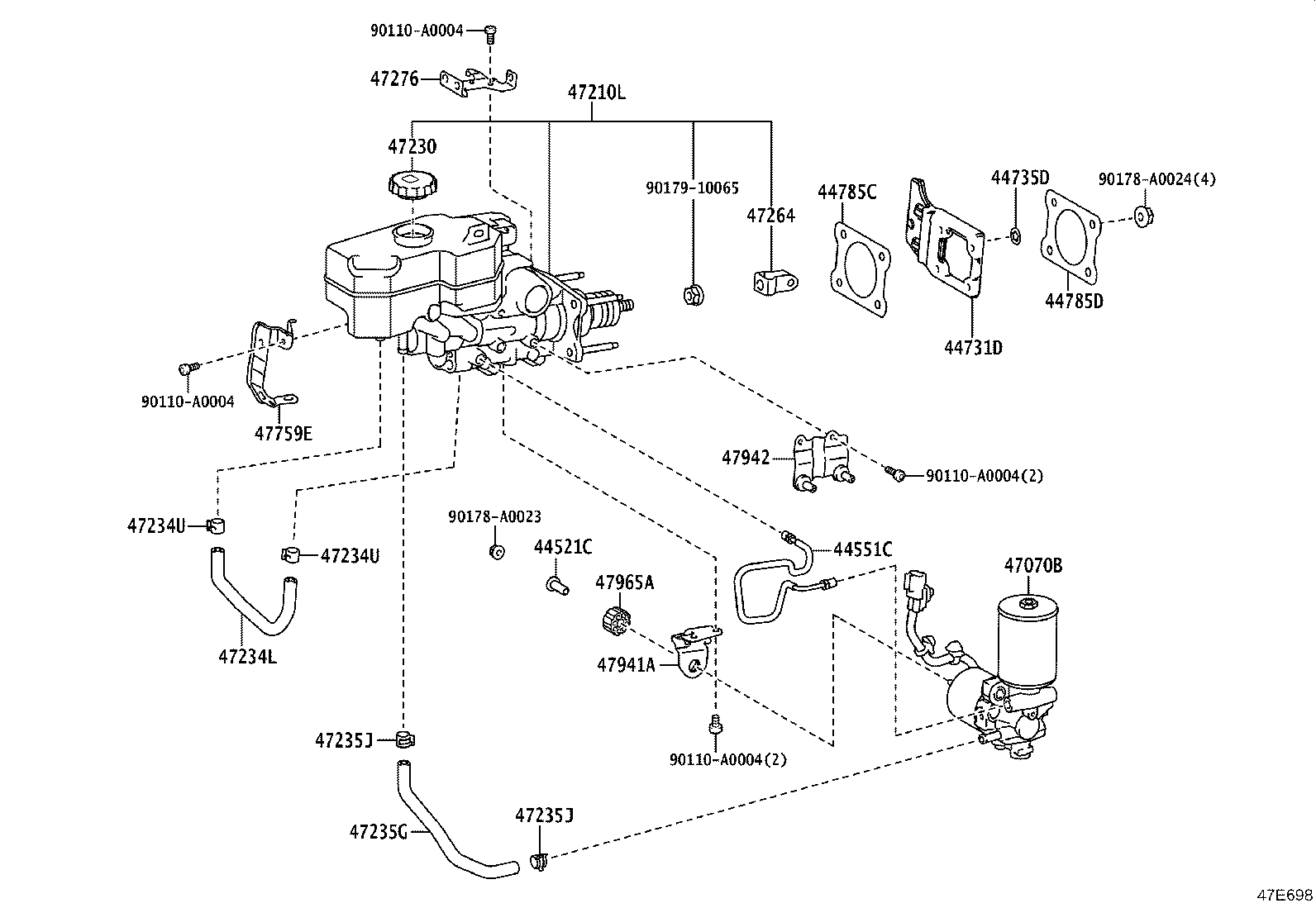 Exploded illustration 47E698