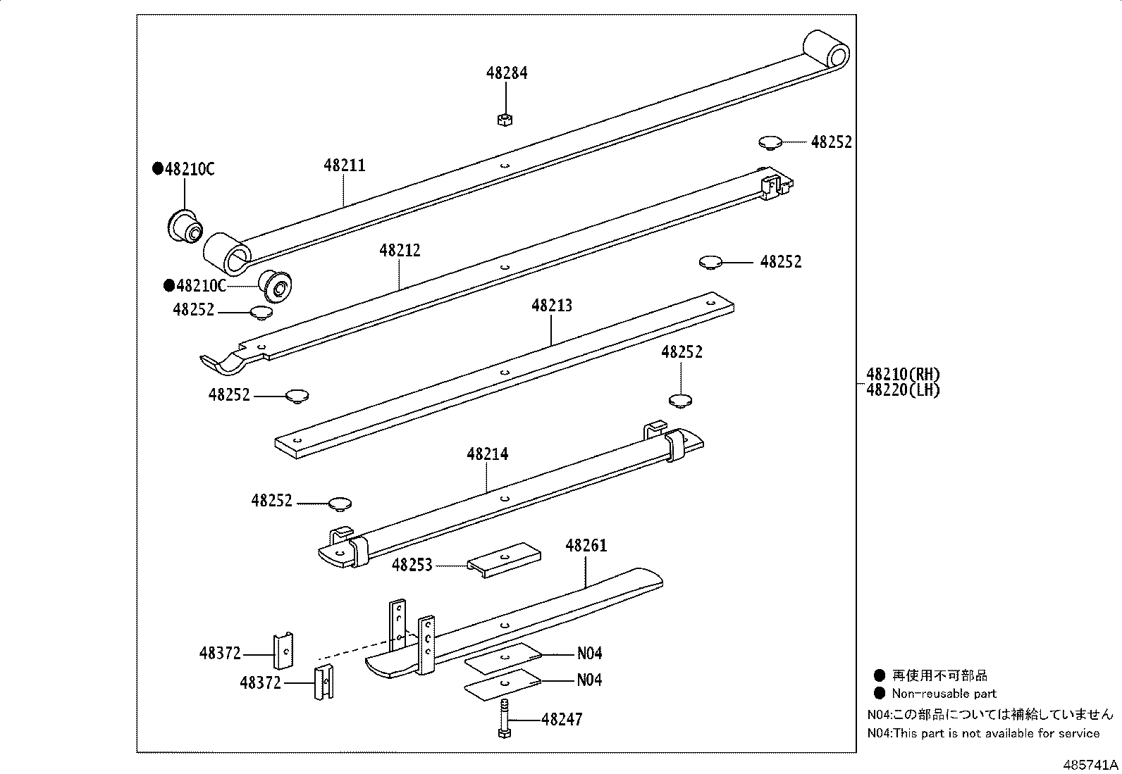 Exploded illustration 485741A
