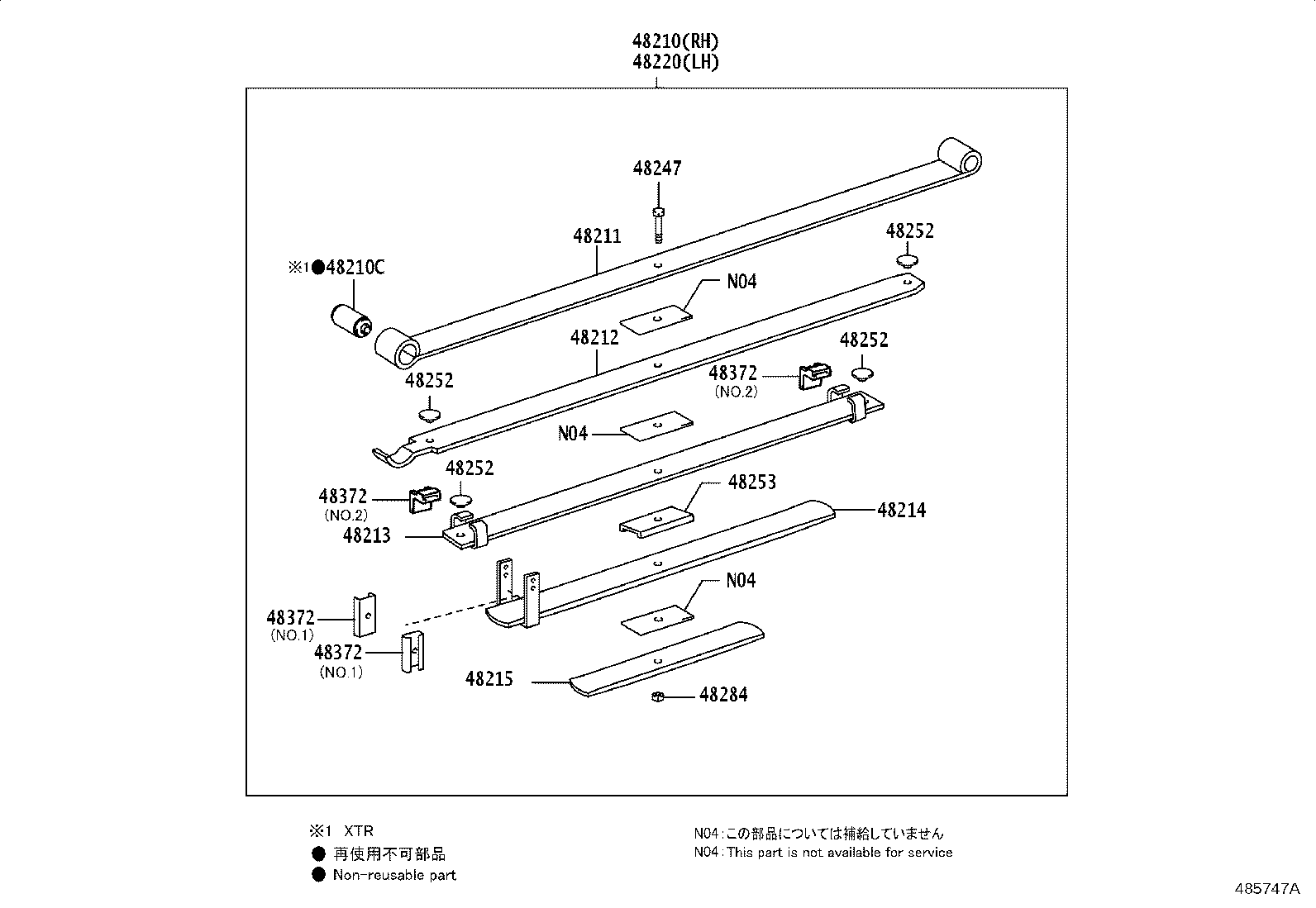 Exploded illustration 485747A