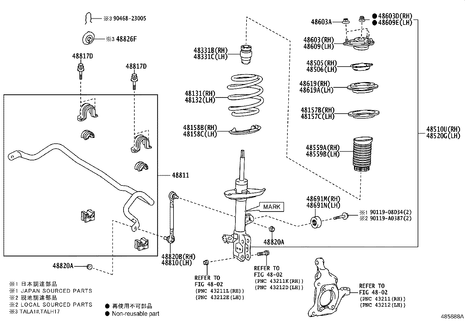 Exploded illustration 485888A