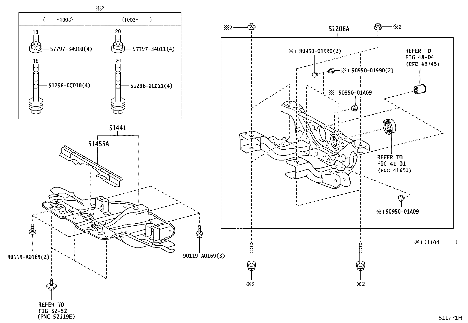 Exploded illustration 511771H