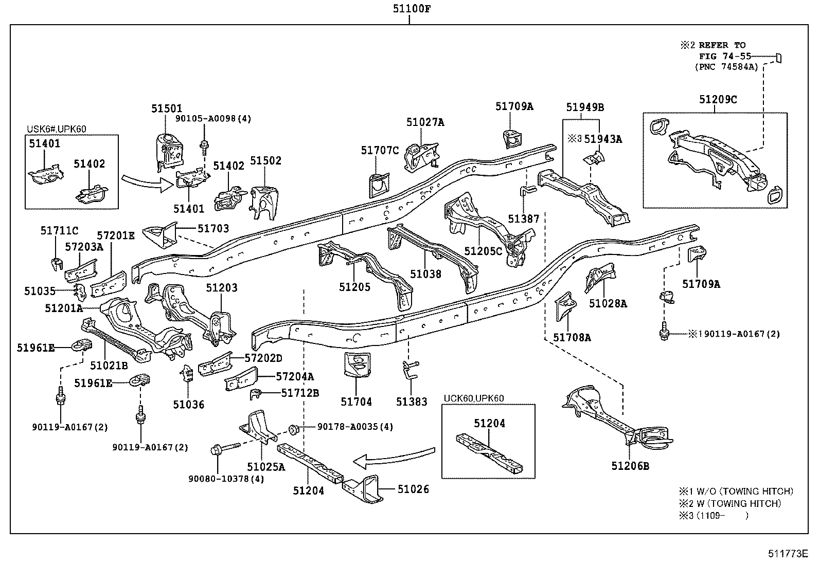 Exploded illustration 511773E