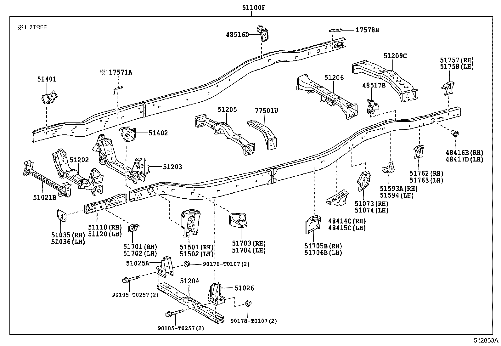 Exploded illustration 512853A