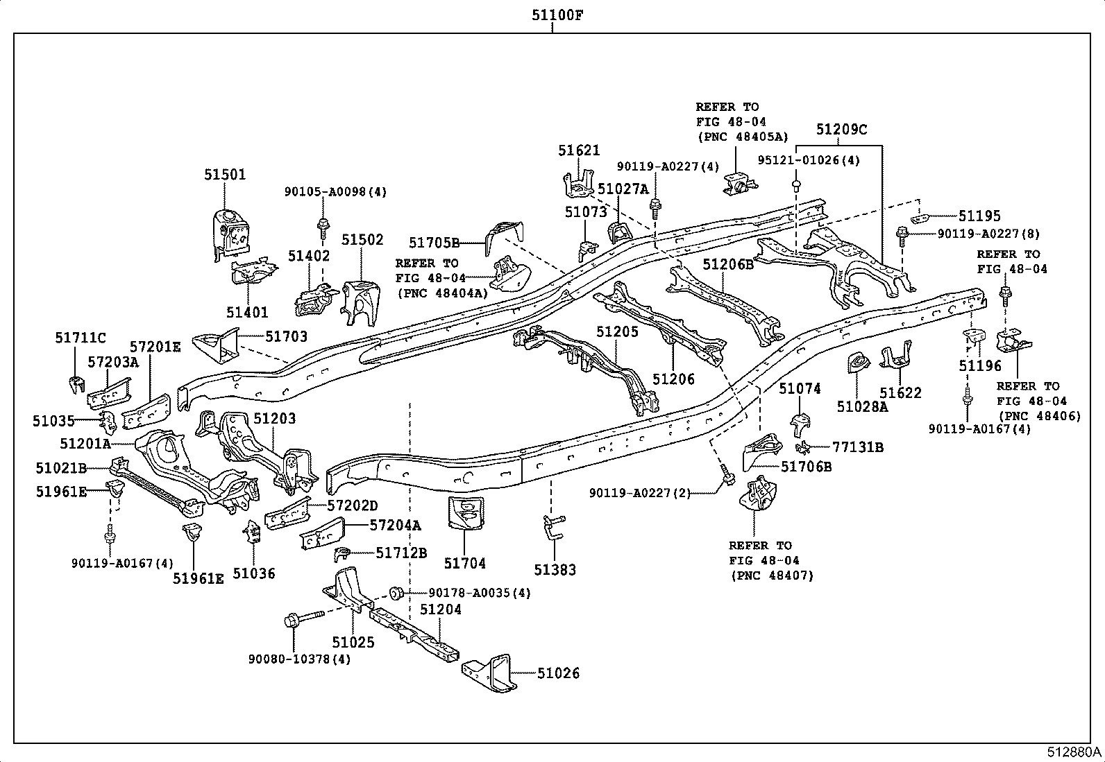 Exploded illustration 512880A
