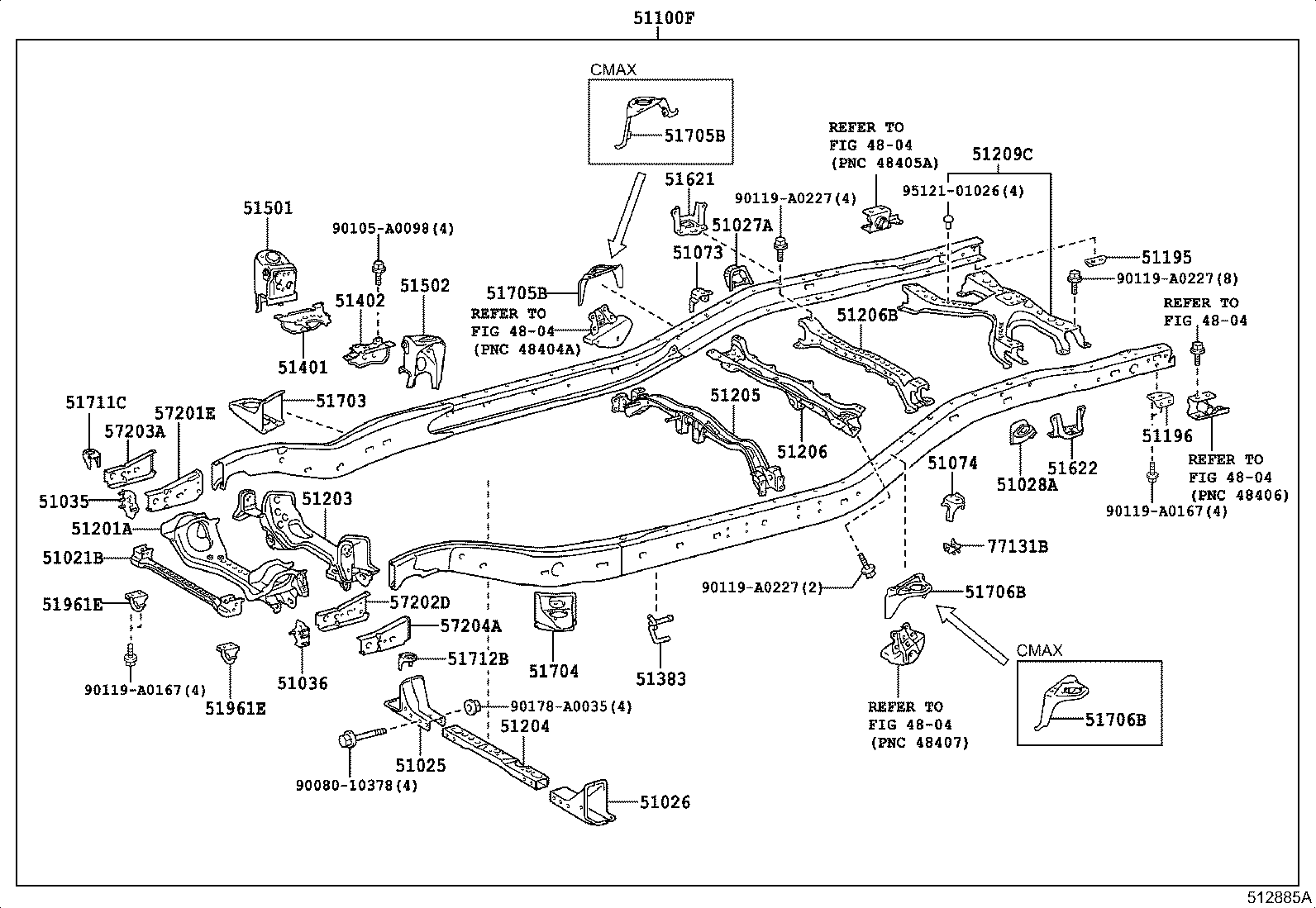 Exploded illustration 512885A
