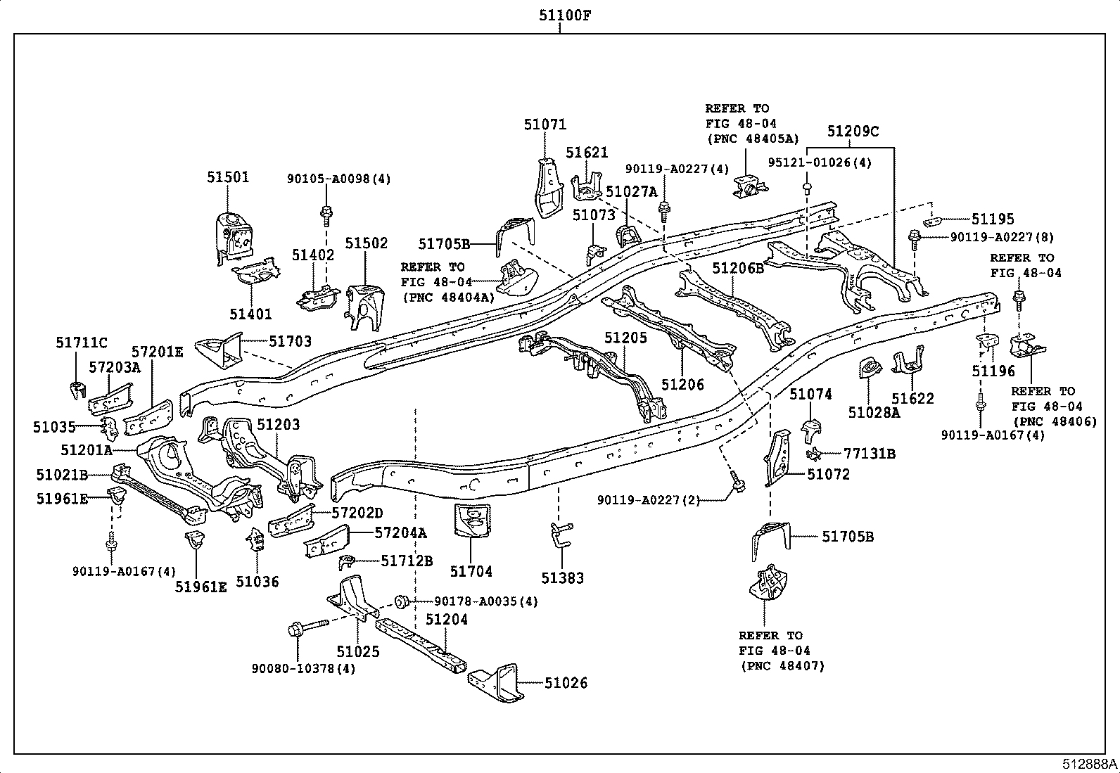 Exploded illustration 512888A
