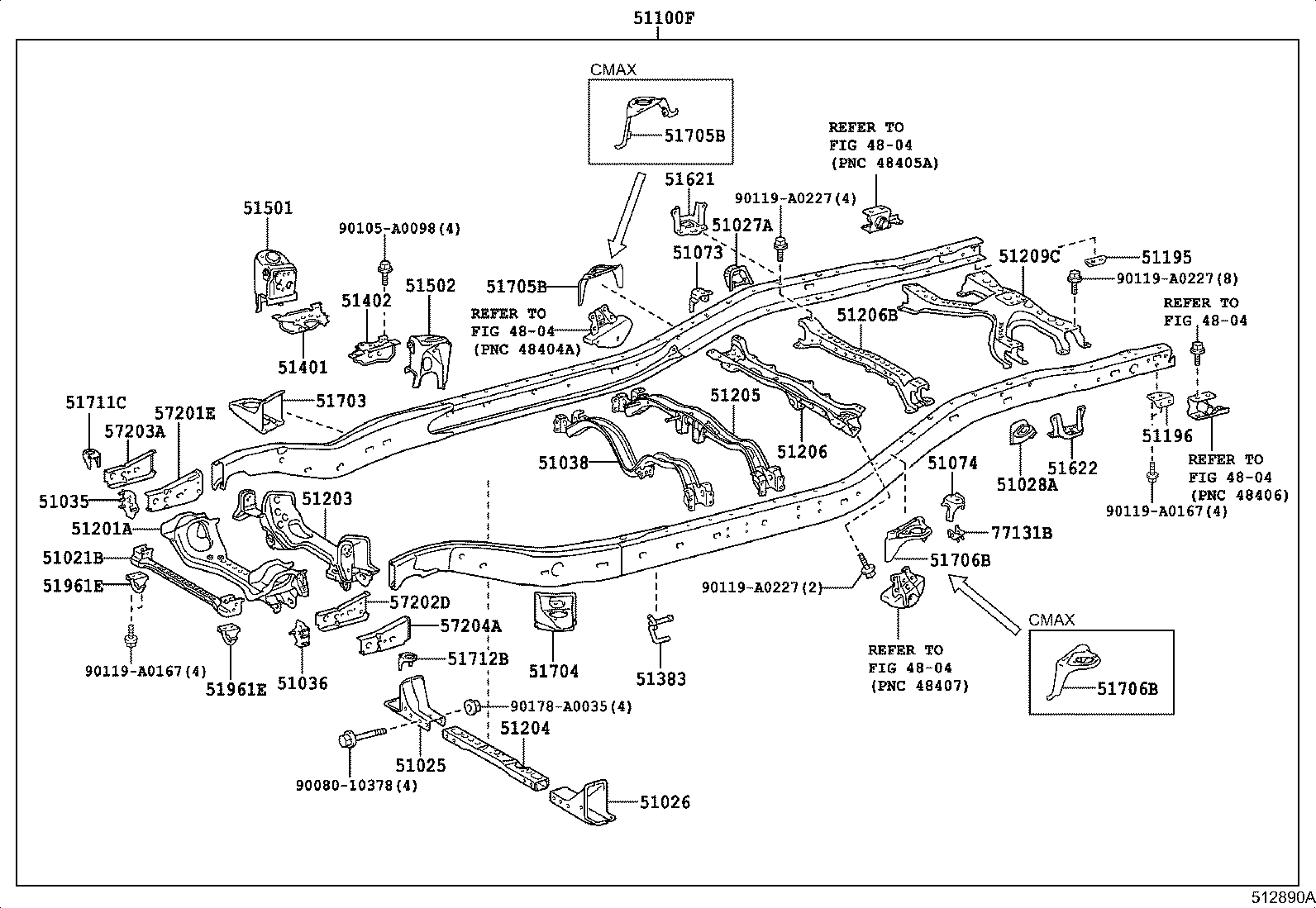 Exploded illustration 512890A