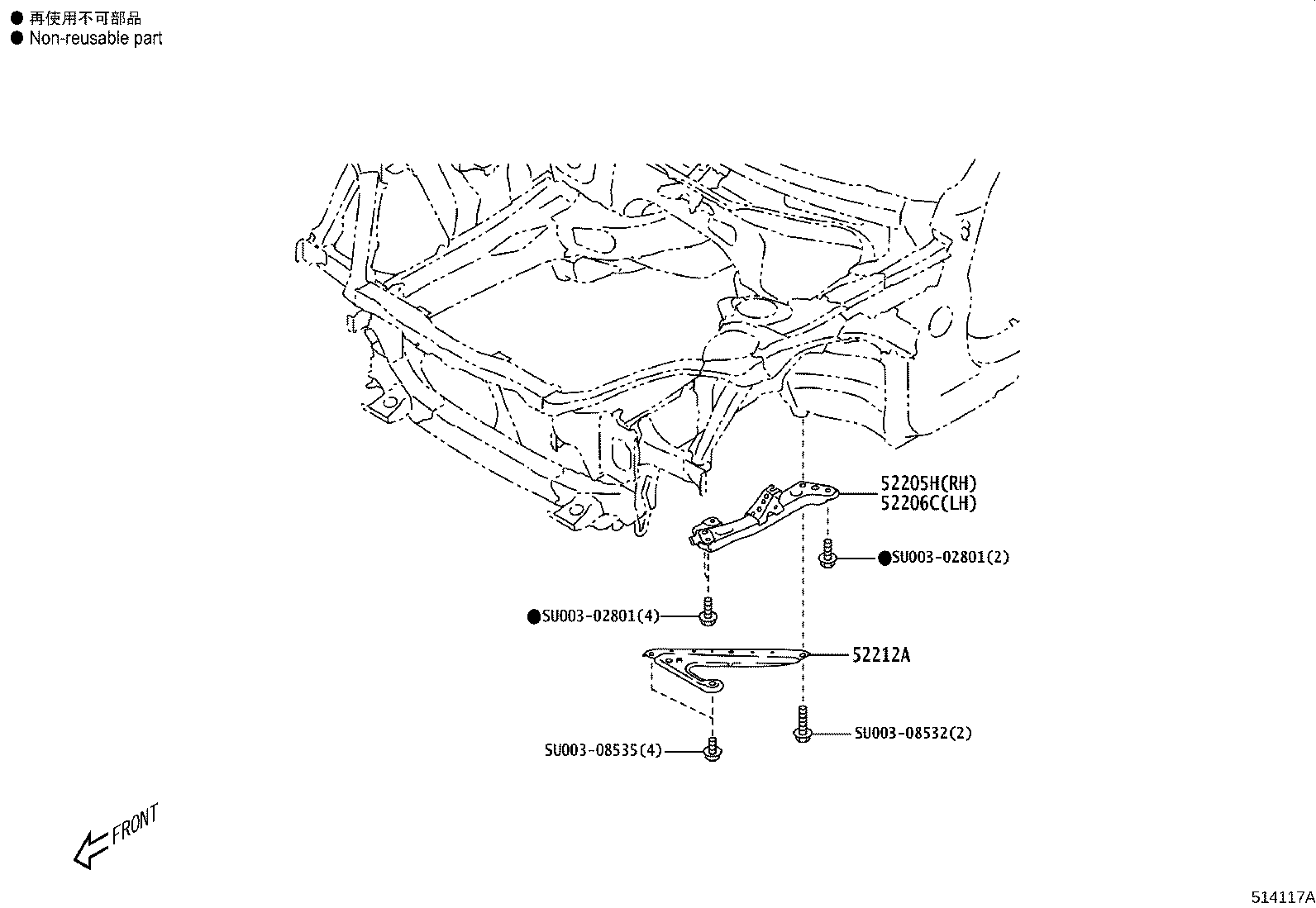 Exploded illustration 514117A