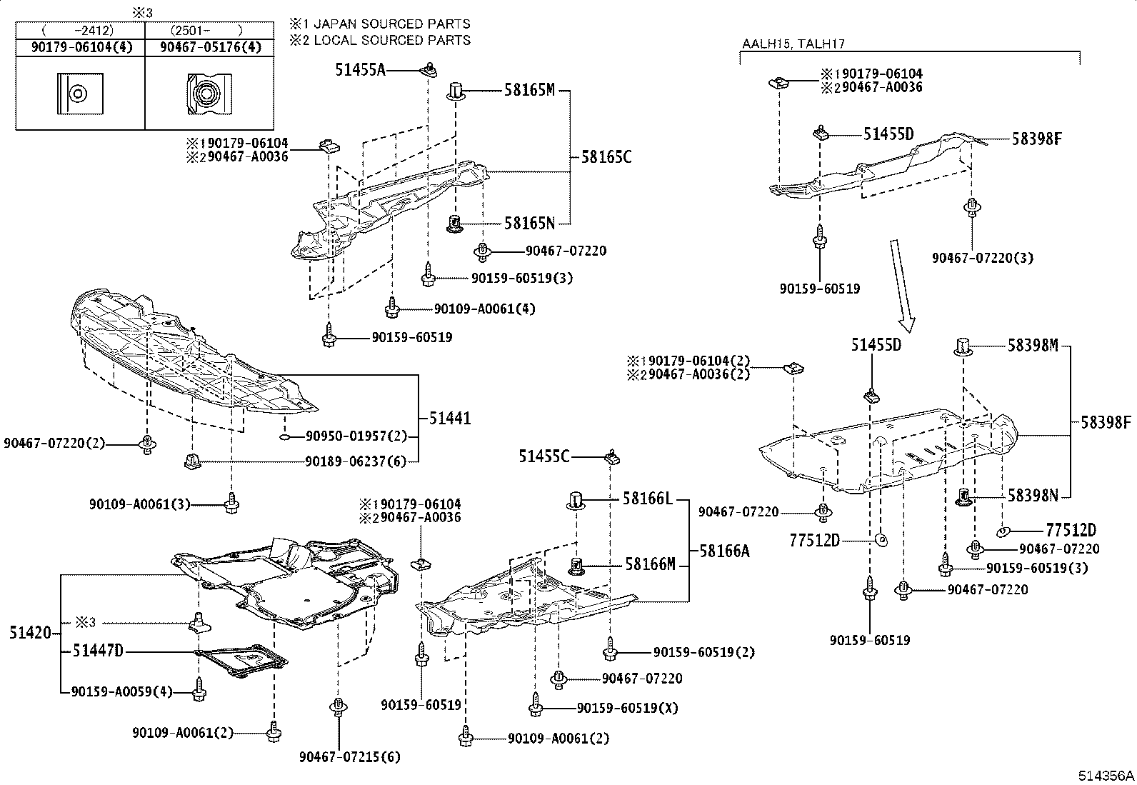 Exploded illustration 514356A