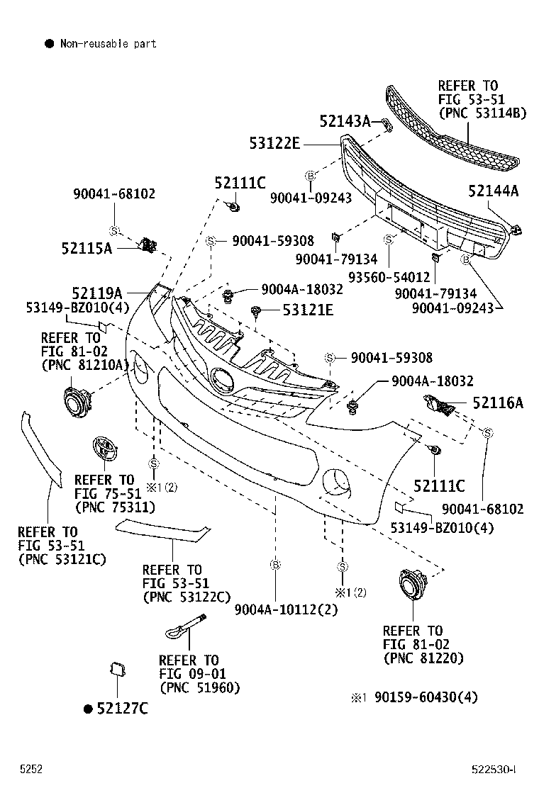 Exploded illustration 522530I