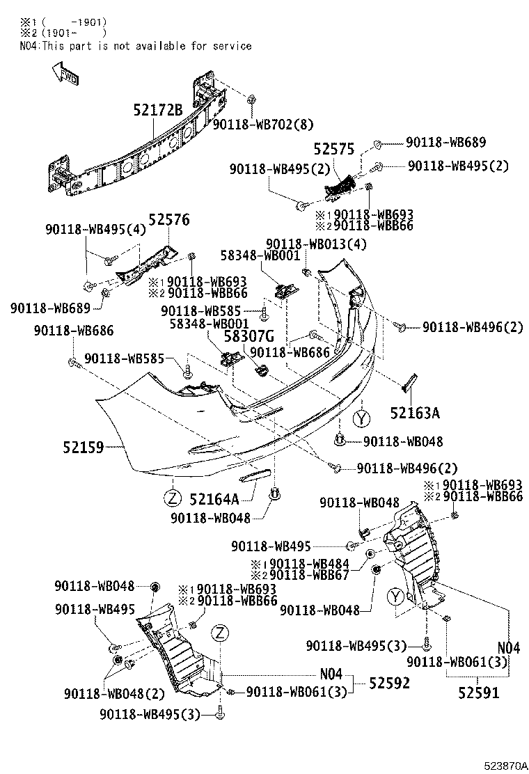 Exploded illustration 523870A