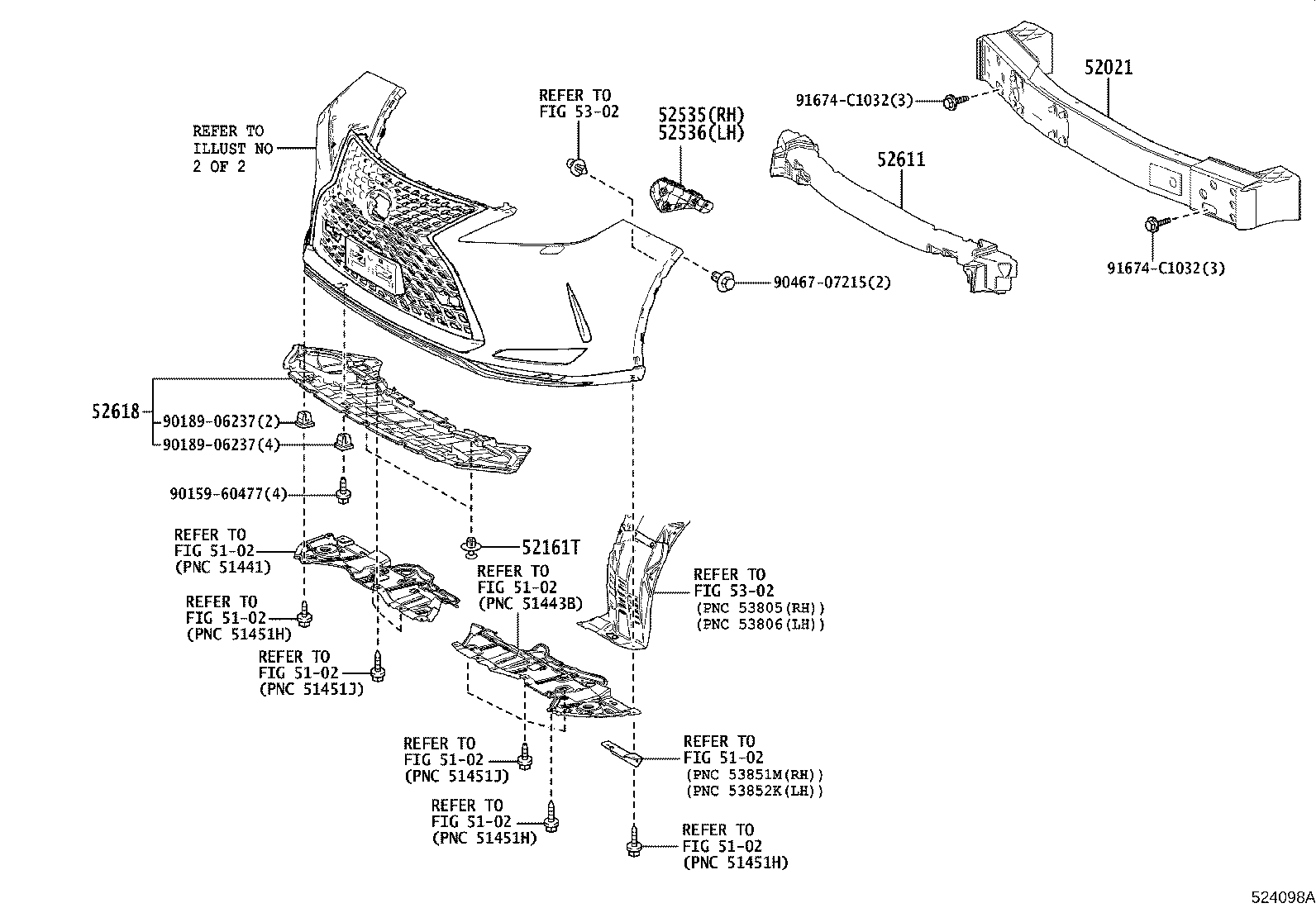 Exploded illustration 524098A