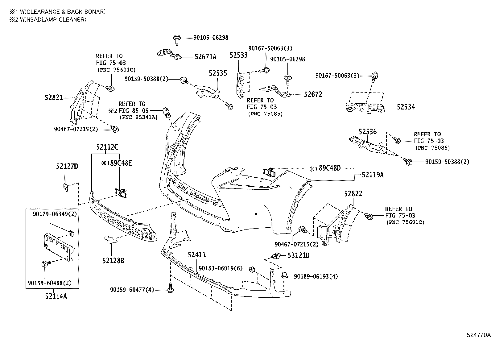 Exploded illustration 524770A