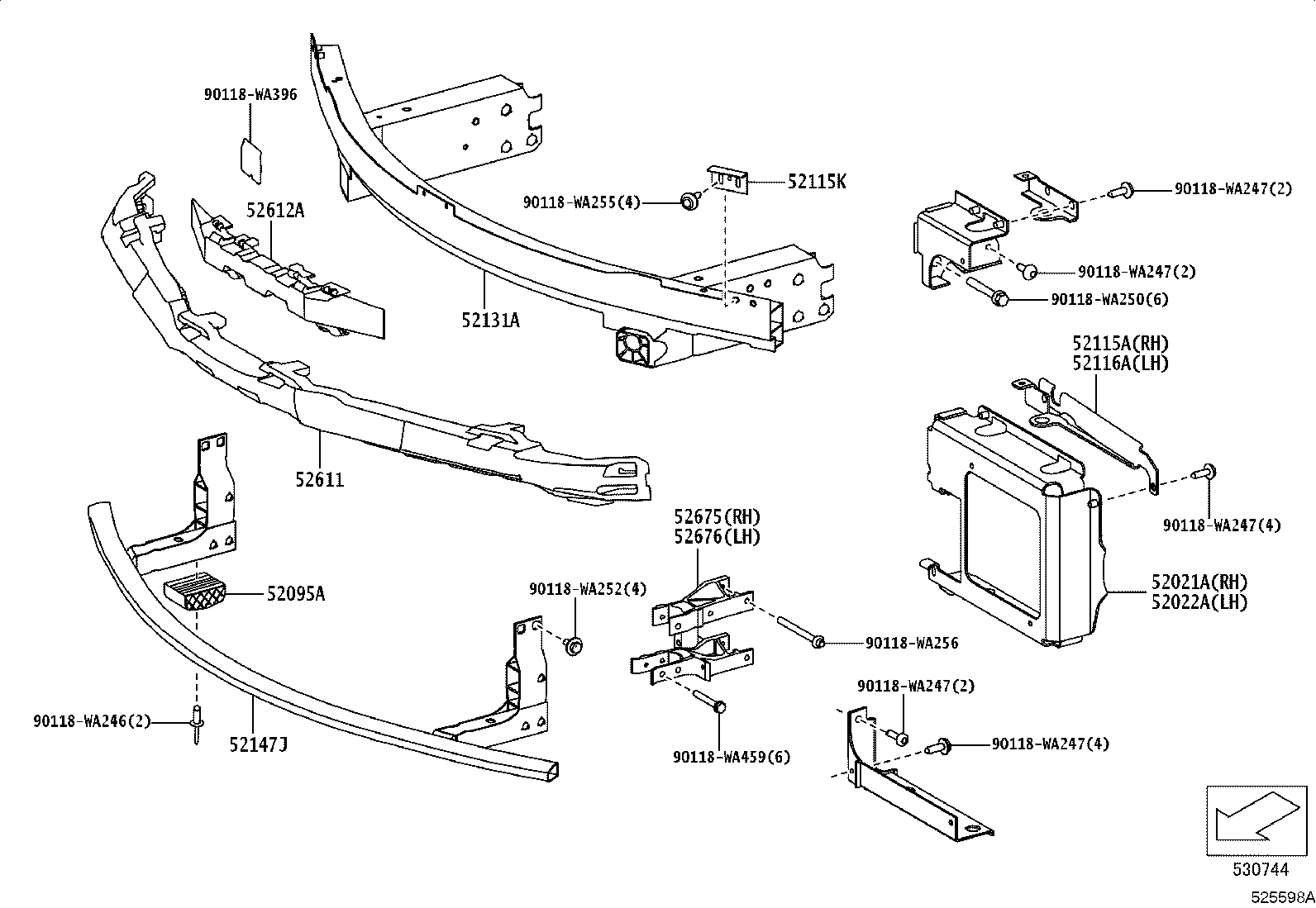 Exploded illustration 525598A