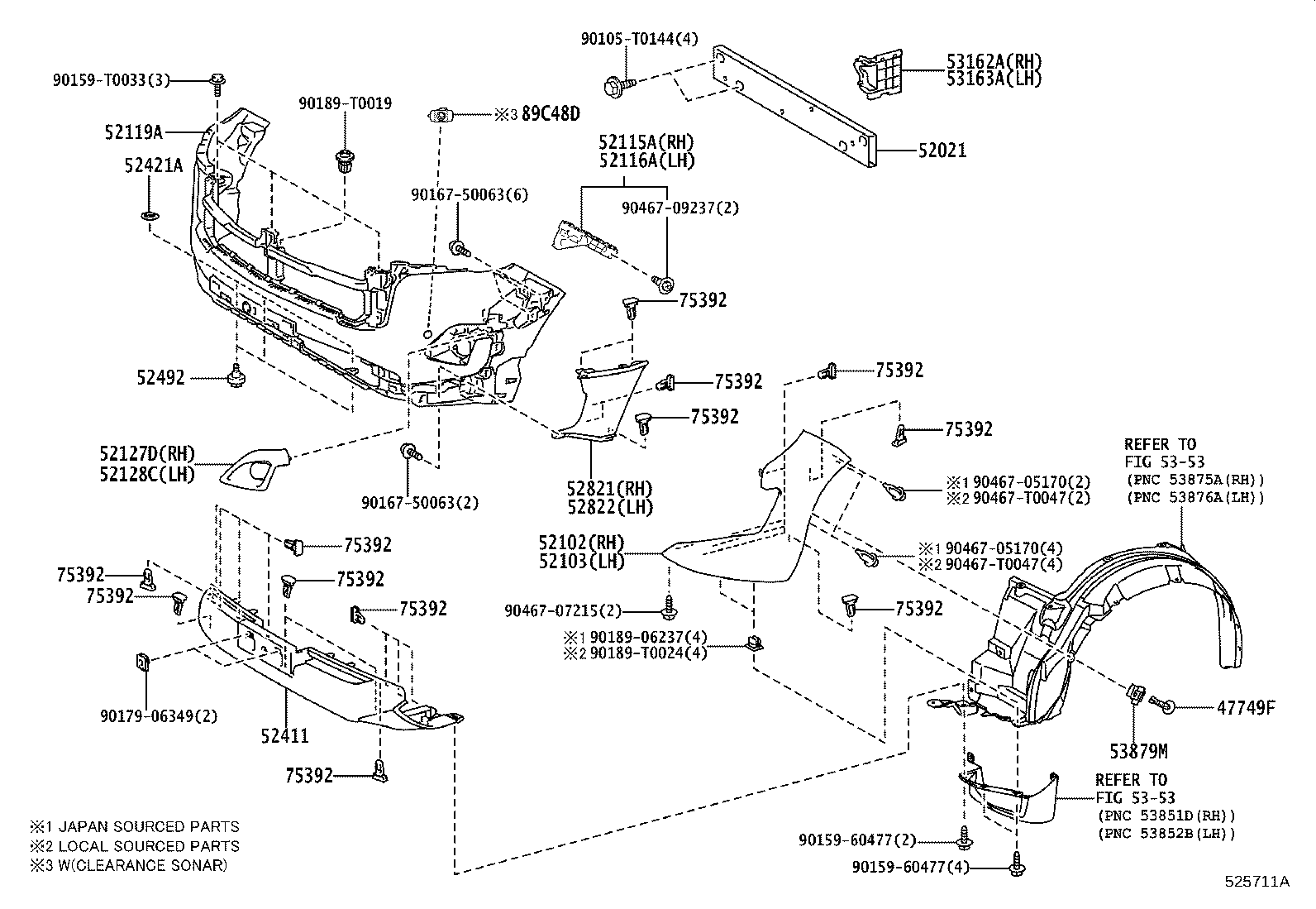 Exploded illustration 525711A