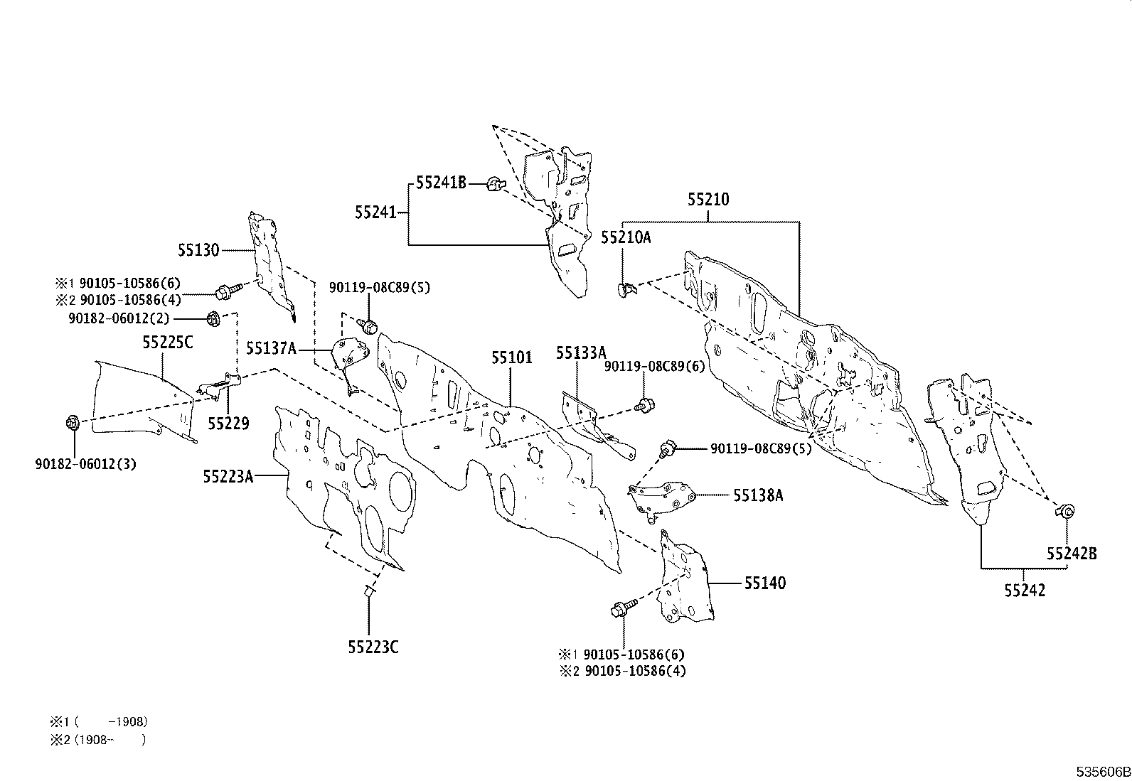 Exploded illustration 535606B